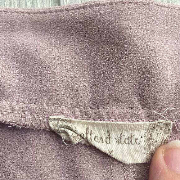 Altar’d State Women's Lavender Purple Embroidered Floral Shorts Size Medium - Picture 2 of 11